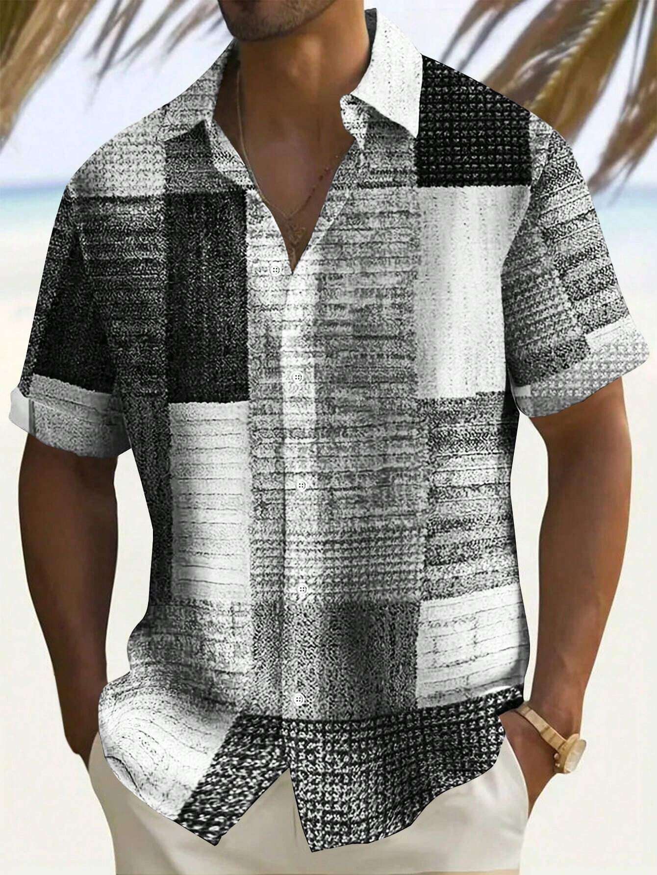 Camiseta masculina estilo resort com cordão