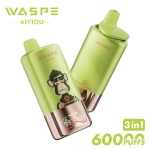 WASPE AIVIOU 60000 Puffs Disposable Vape Strawberries and watermelon + raspberry sugar + grape ice cream