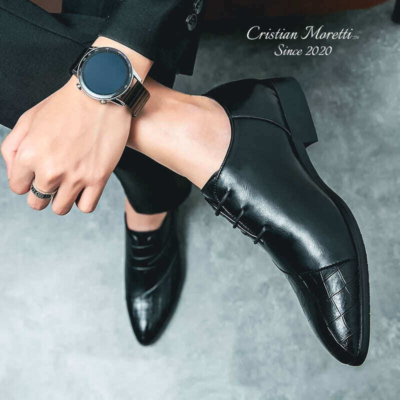 Sapatos Derby de Couro Premium 