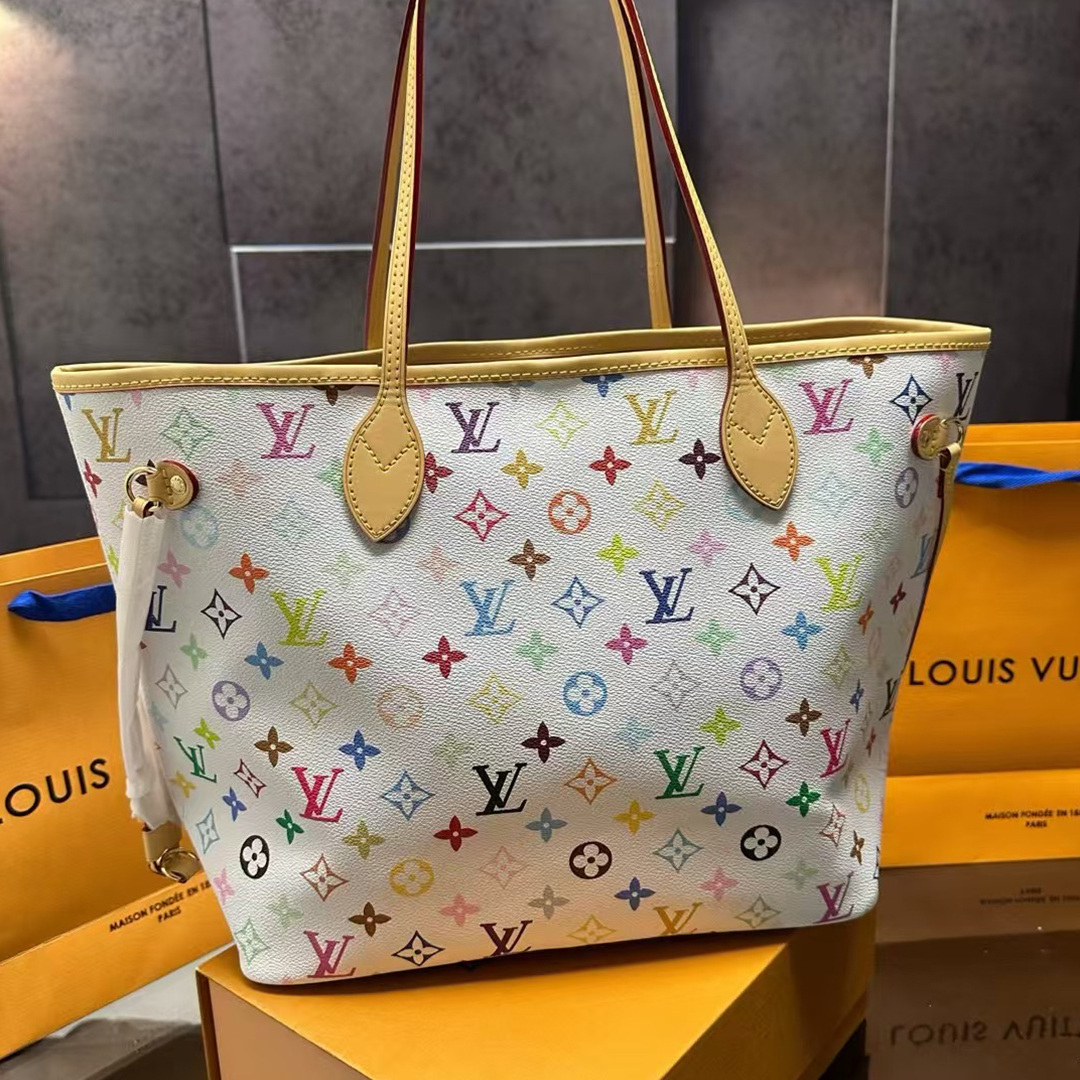 Louis Vuitton tri-color shopping bag