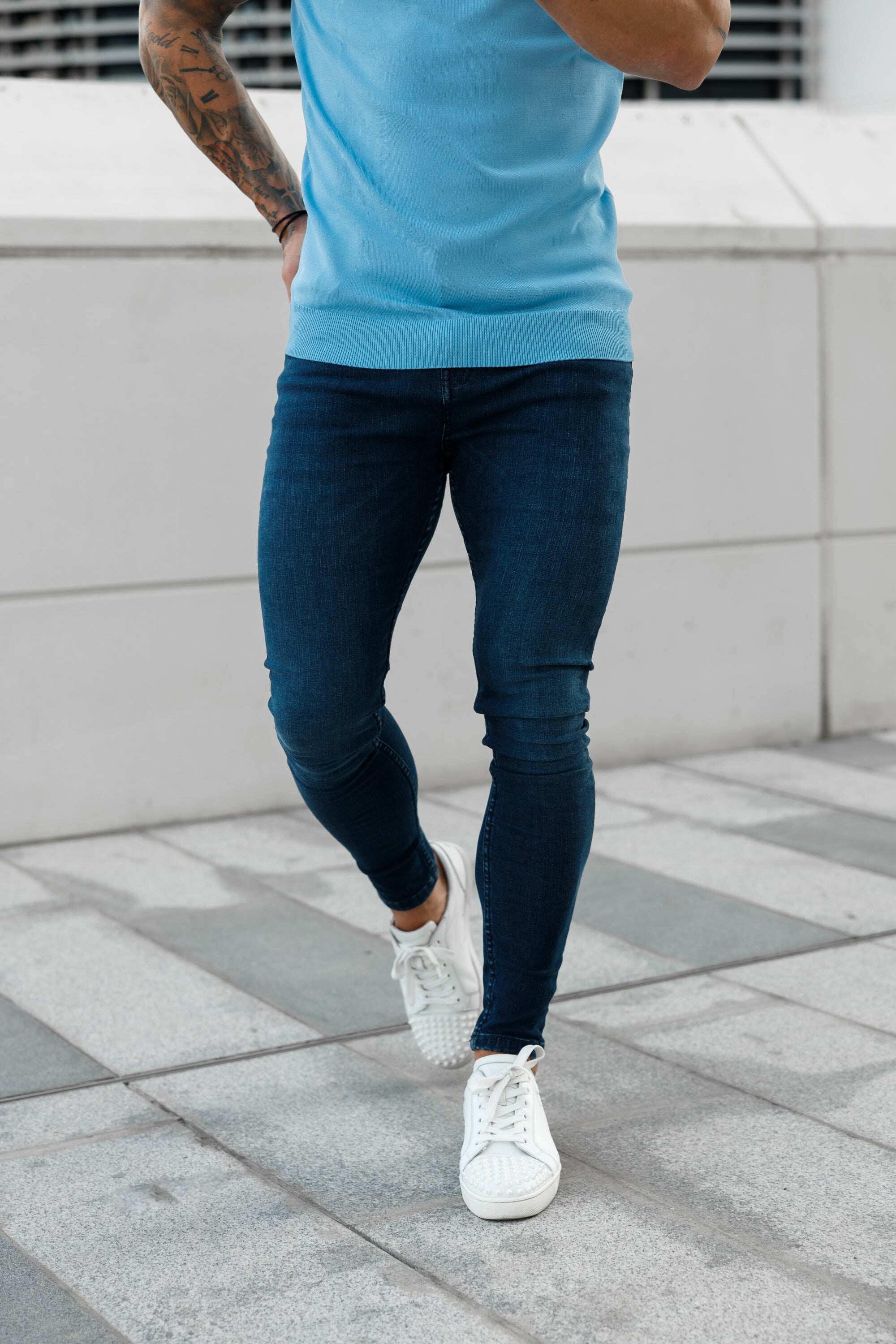 Ultra Stretch Navy Slim Jeans - FSJEAN001