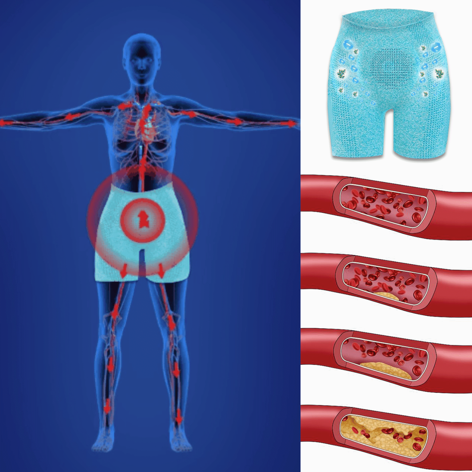 【 Hivatalos márkabolt 】 SHAPERMOV™ Ionic Shaping Shorts Kényelmes, légáteresztő szövet turmalin szövetet tartalmaz