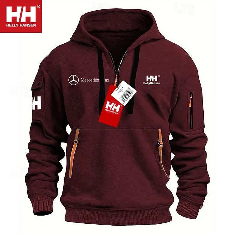 💕Helly Hansen® | Nowy sweter jesienno-zimowy Mercedes-Benz z darmowym zamkiem, rabat, ilość limitowana