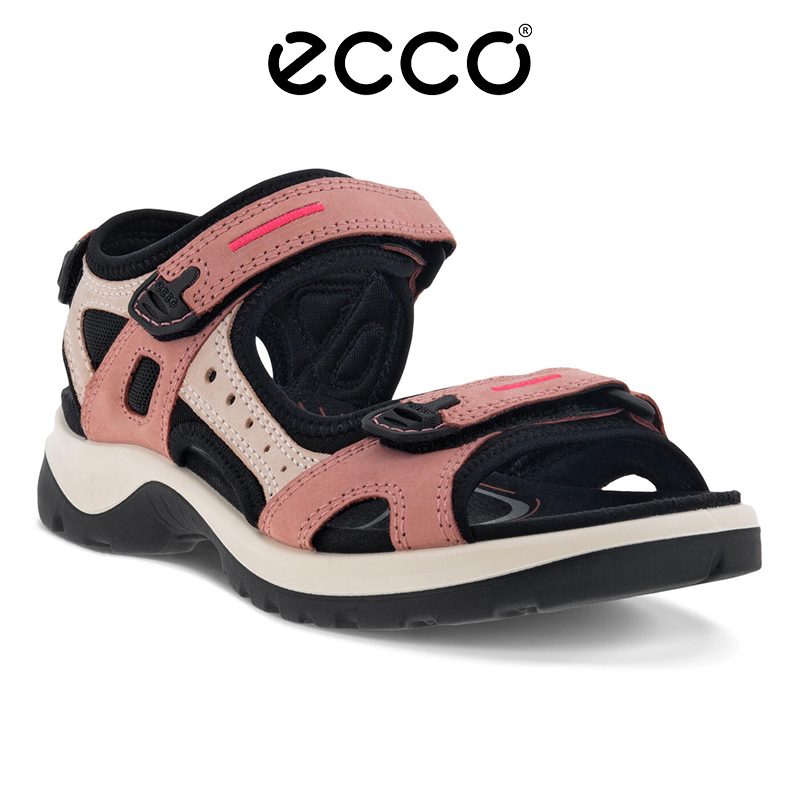ECCO Verão 2025 Últimos Sapatos Femininos Sandálias de Couro
