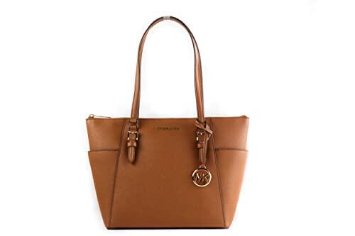 Michael Kors Charlotte Bolsa grande com zíper superior