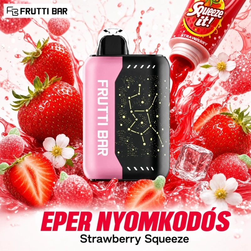 Frutti Bar FB25000 Wycisk Truskawkowy – jednorazowy vape 25 000 zaciągnięć