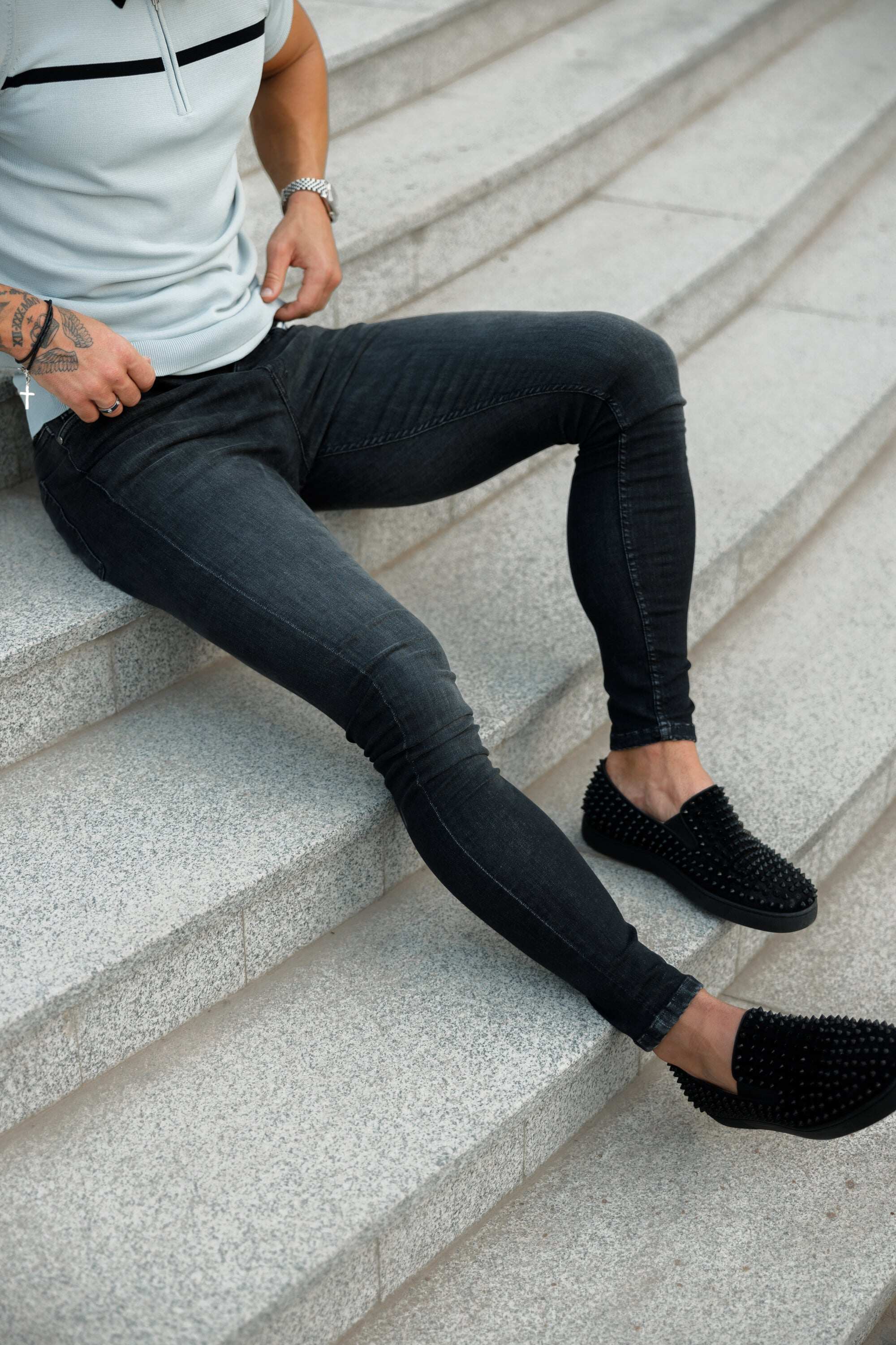 Ultra Stretch Black Slim Jeans - FSJEAN003