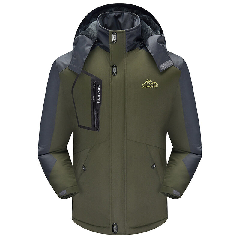 【L-5XL】2023 nova jaqueta impermeável à prova de vento à prova d'água plus size acolchoada espessada