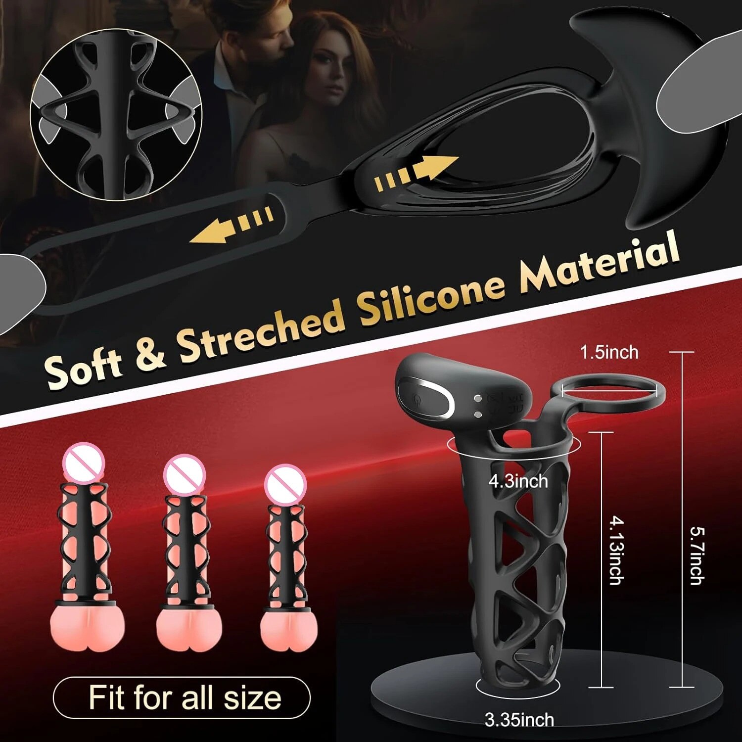 🏆Иновативен продукт за септември - 🔥Вибриращ ръкав за пенис за ерекция