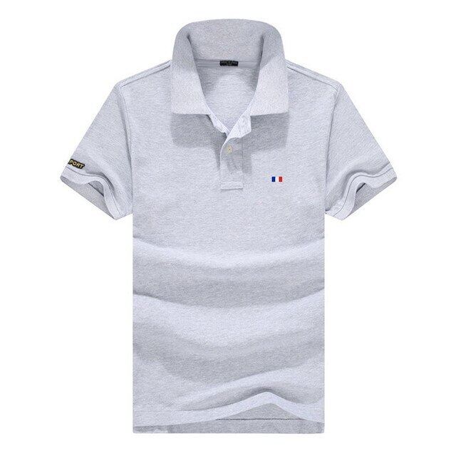 Camisa polo masculina manga curta com absorção de umidade e elasticidade com secagem rápida + proteção UV