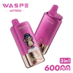 WASPE AIVIOU 60000 Puffs Disposable Vape Cherry cola ice cream + strawberry cola ice cream + cola ice cream