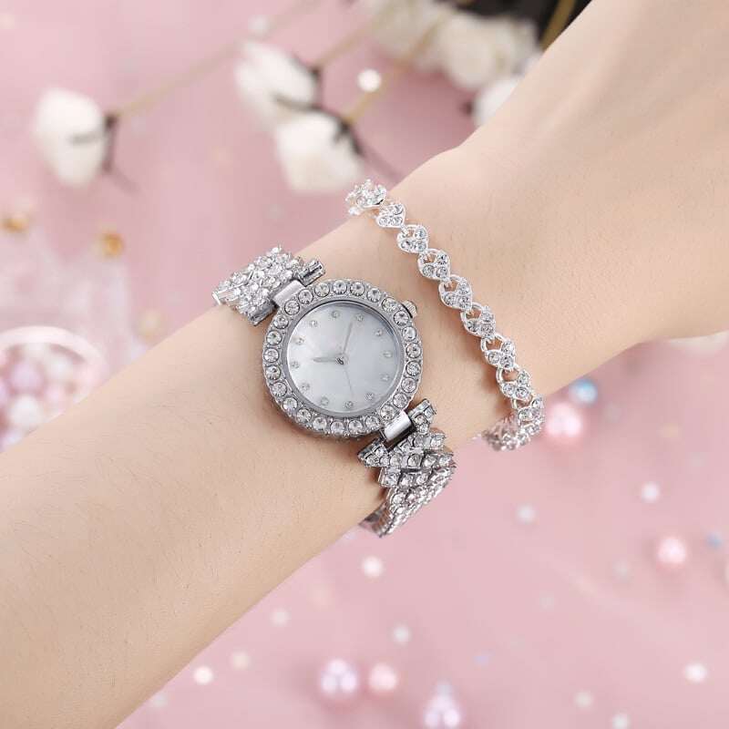 🔥49% OFF - Relógio de luxo feminino de platina