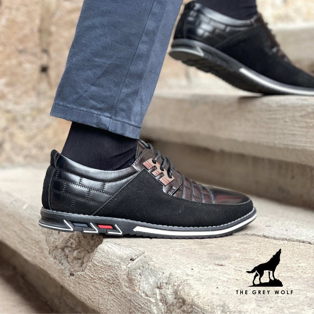 Derby listrado ortopédico de couro Grey Wolf™