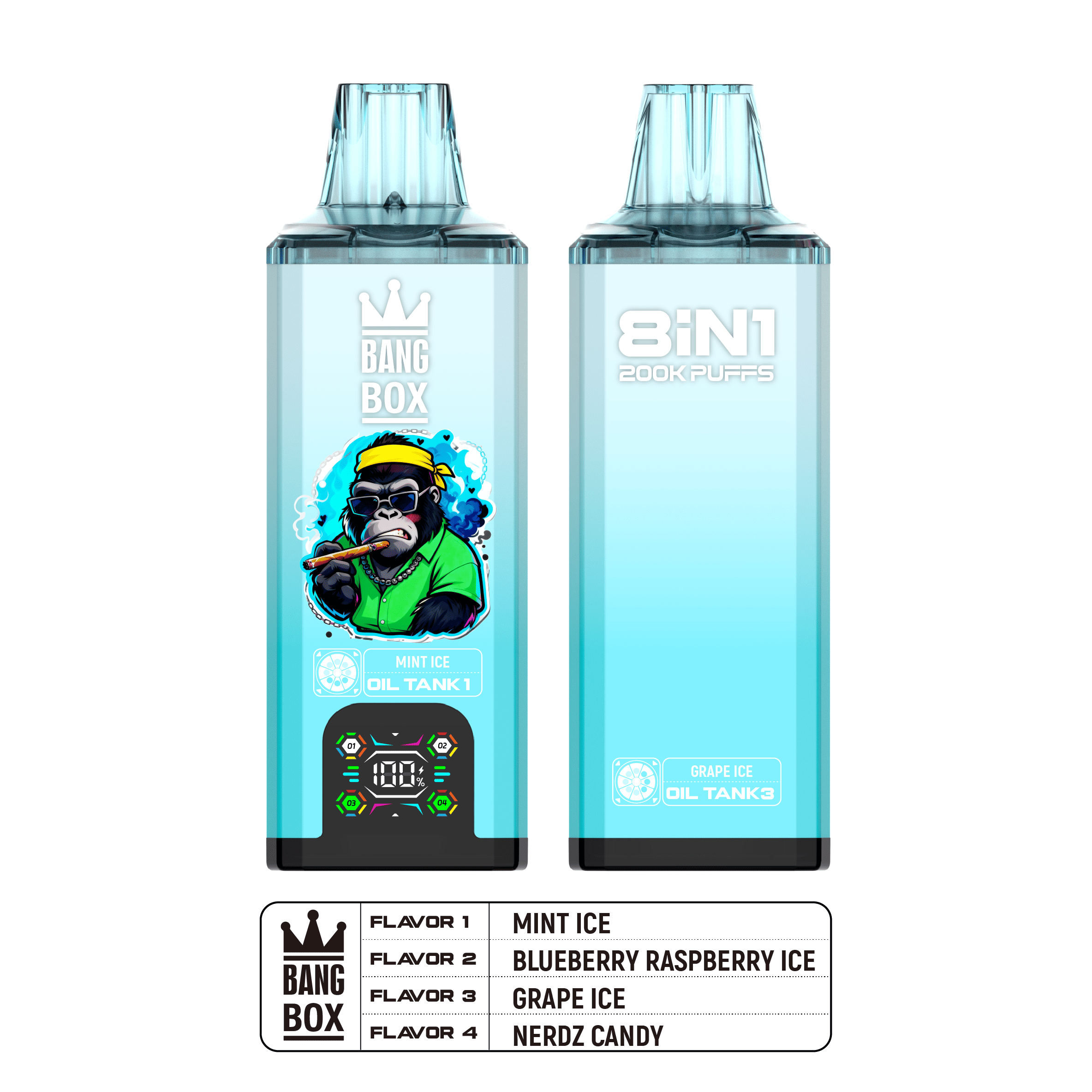 Bang Box 200000 PUFFS – Ultimate 8-in-1 Disposable Vape