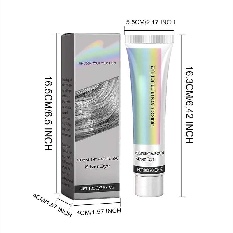 ✨ Dia 49% de desconto ✨ Coloração capilar 2 em 1 com extrato natural de prata