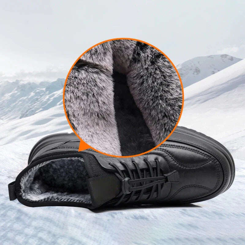 Sapatos casuais masculinos para uso no inverno
