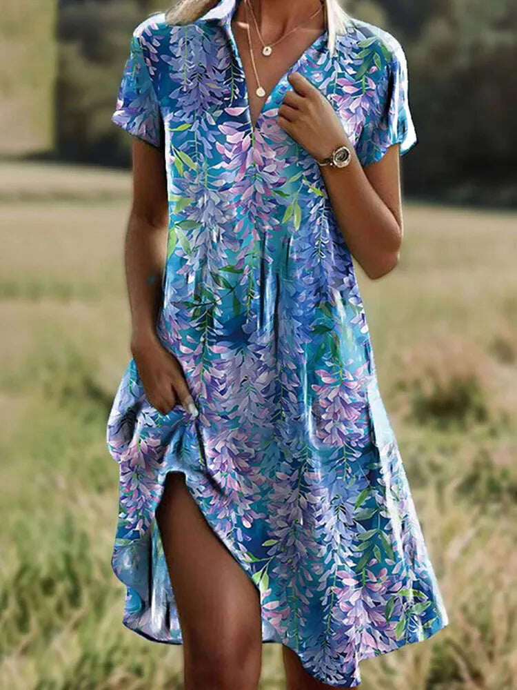 👗 Printed Bohemian Dress