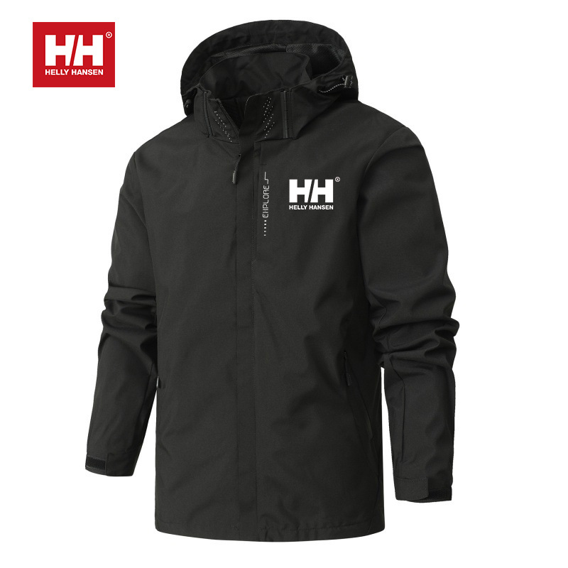 💕Helly Hansen® | Sweatshirt com capuz impermeável e corta-vento para esqui ao ar livre para homem e mulher