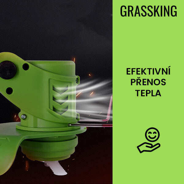 GRASSKINGTM - CORTADOR DE GRAMADO A BATERIA