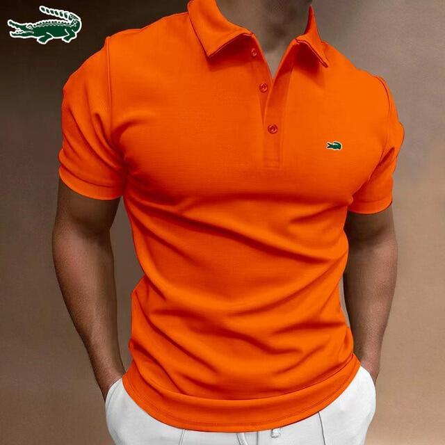 2023  Camisa pólo em piquet de algodão