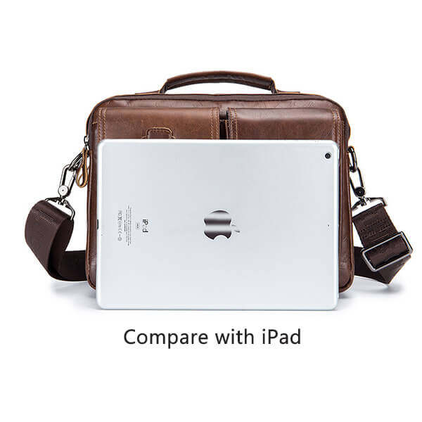 Torba na ramię z prawdziwej skóry dla mężczyzn Business Messenger Bag
