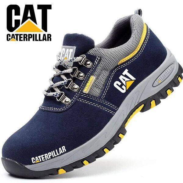 Botas masculinas de sola grossa para trabalho e caminhada CATERPILLAR