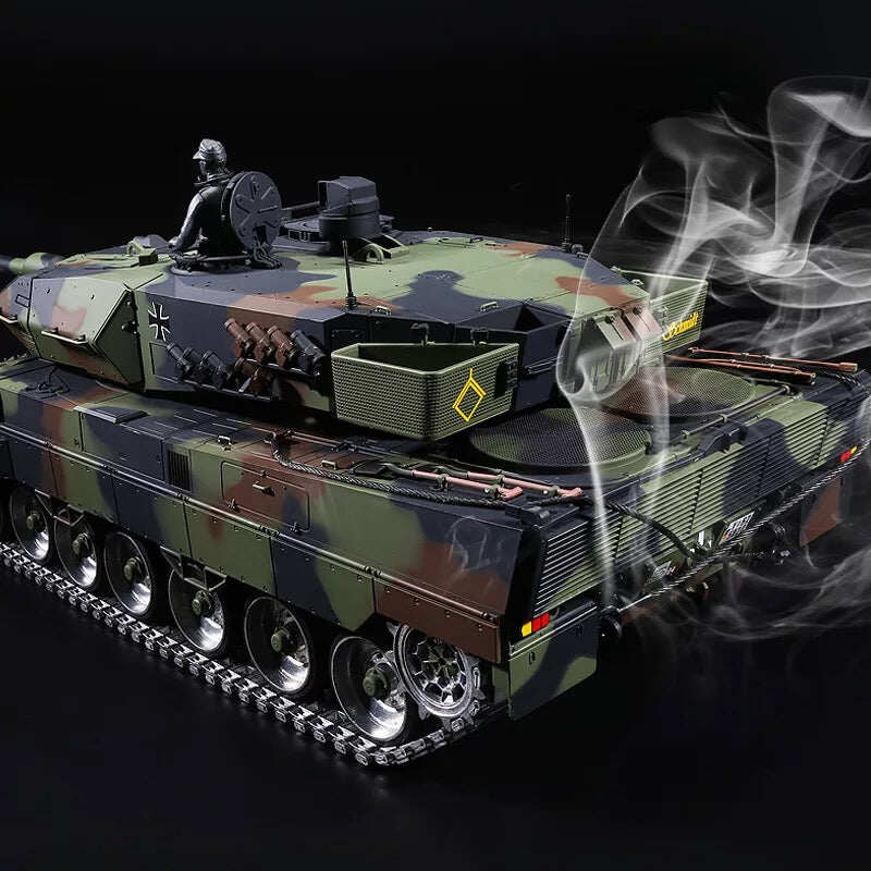 Heng Long RC Tank Metal Pro Version 1/16 2.4G German Leopard 2A6 3889-1 Metal Gear & Tracks