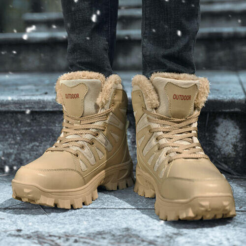 Ανδρικές στρατιωτικές μπότες μάχης Αδιάβροχες αντιολισθητικές μπότες πεζοπορίας Μπότες εργασίας κατά της διάτρησης