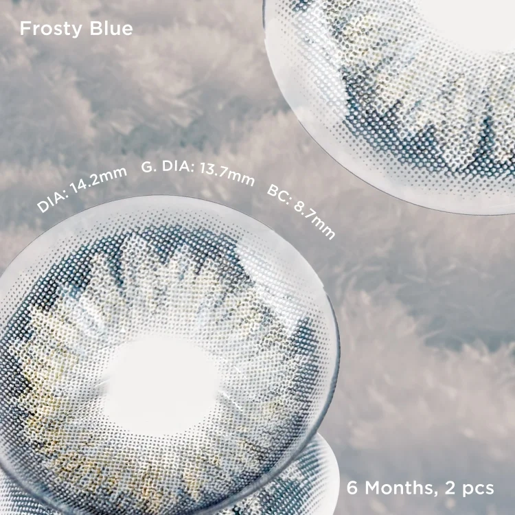 🔥 Buy one get one free ⌛ Frosty Blue / Moss Green（DIA : 14.2mm；G.DIA : 13.7mm；BC : 8.7mm） | 6 Months, 2 pcs