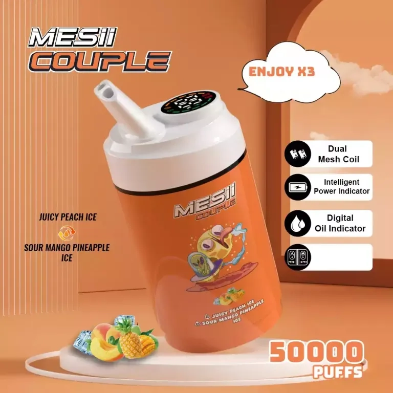 Mesii pár 50000 puffs három ízű 50k eldobható vape bulk vásárlás nagykereskedelmi
