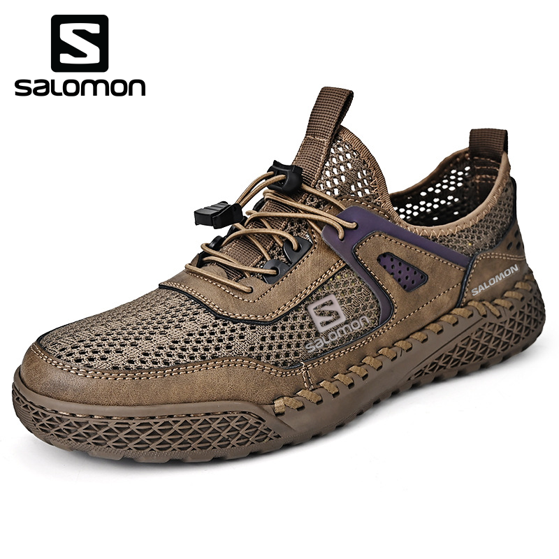 Męskie skórzane buty turystyczne Salomon®