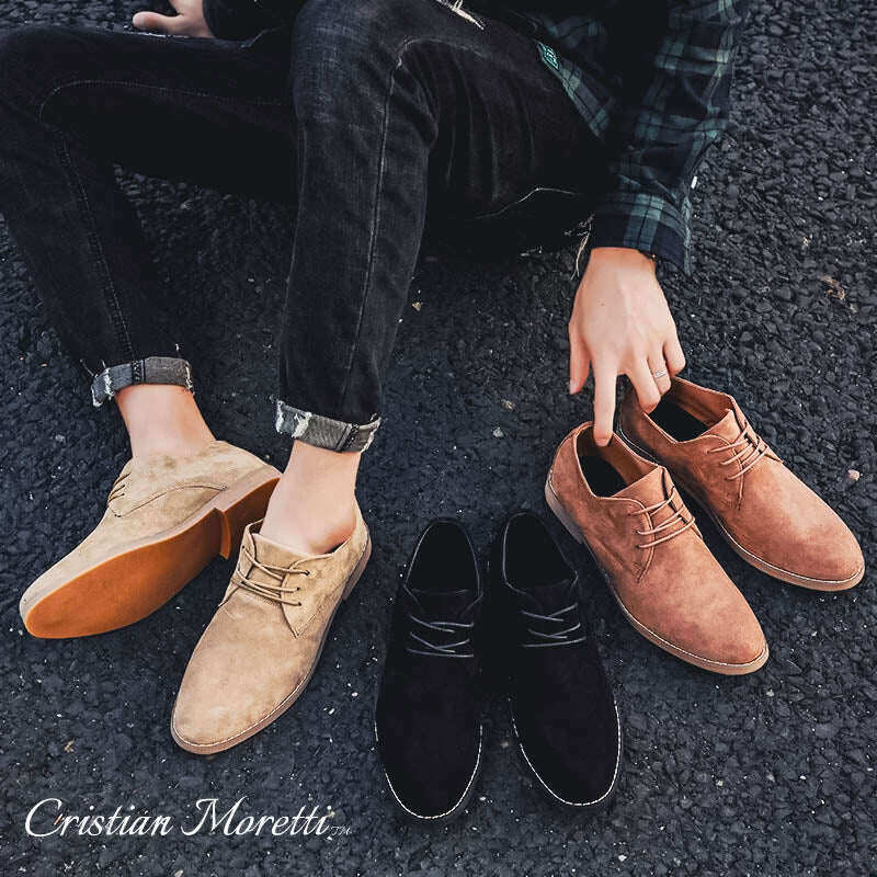 Oxfords de couro camurça genuíno Brooklyn™