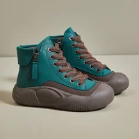 Sapatos casuais com sola alta e grossa