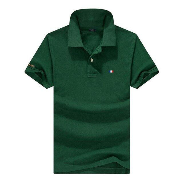 Camisa polo masculina manga curta com absorção de umidade e elasticidade com secagem rápida + proteção UV