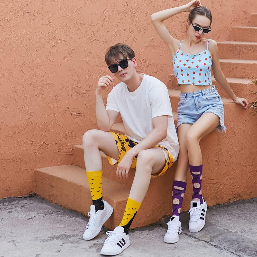 Meias coloridas divertidas