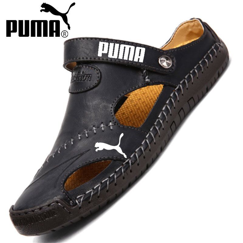 🔥PUMA férfi lélegző, plus size puha bőr szabadtéri szandál #NB92