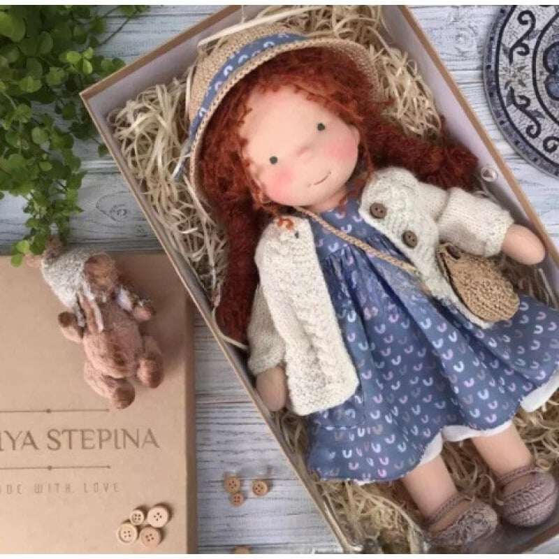 🎁🎁O melhor presente para crianças - Boneca Waldorf feita à mão👧