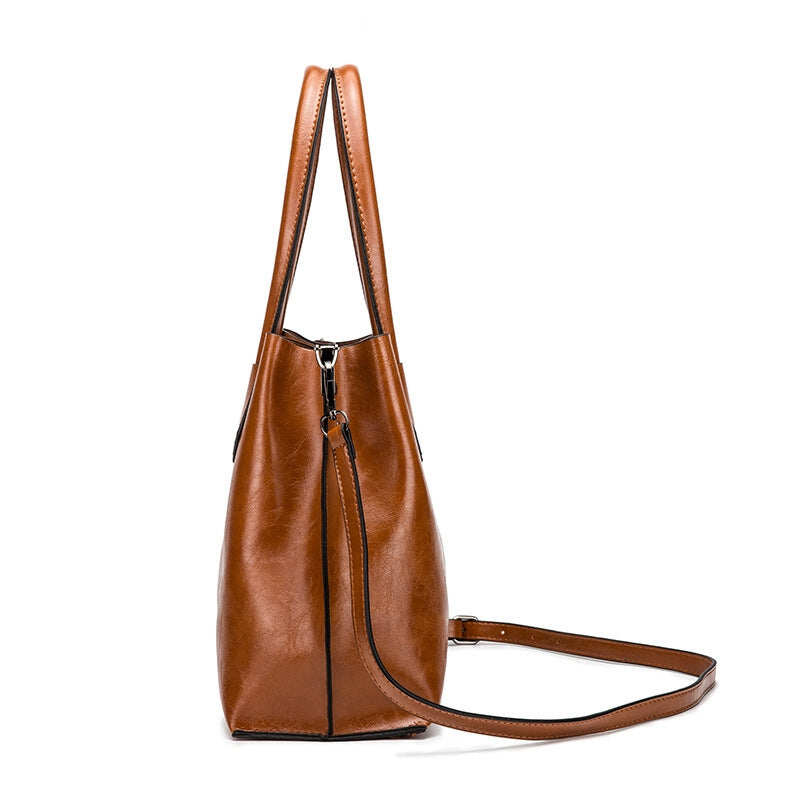 Bolsa de ombro feminina elegante de alta capacidade