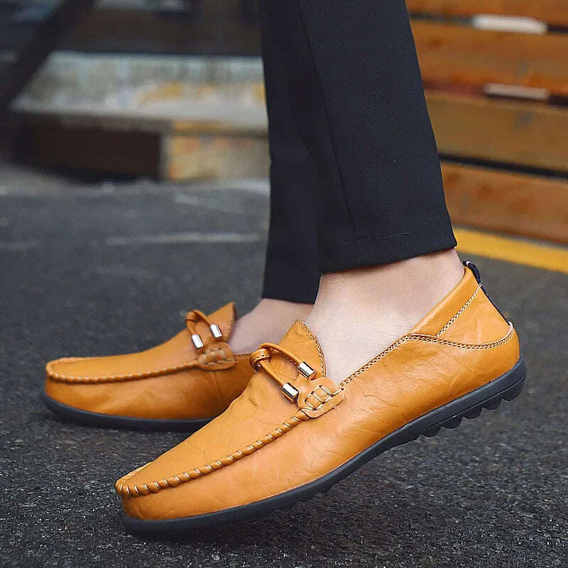 Mocassins de couro genuíno Cambridge