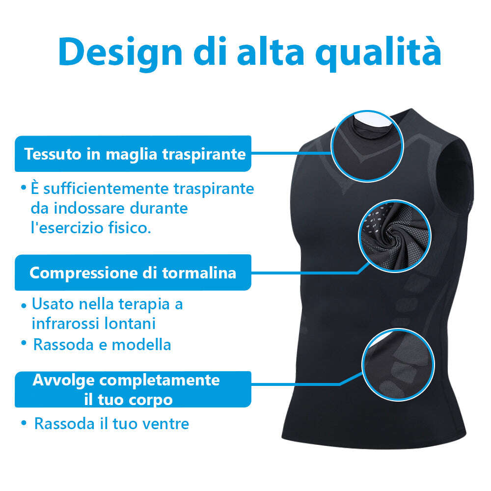 Colete corretor de postura com turmalina GFOUK™ MENIONIC 💪