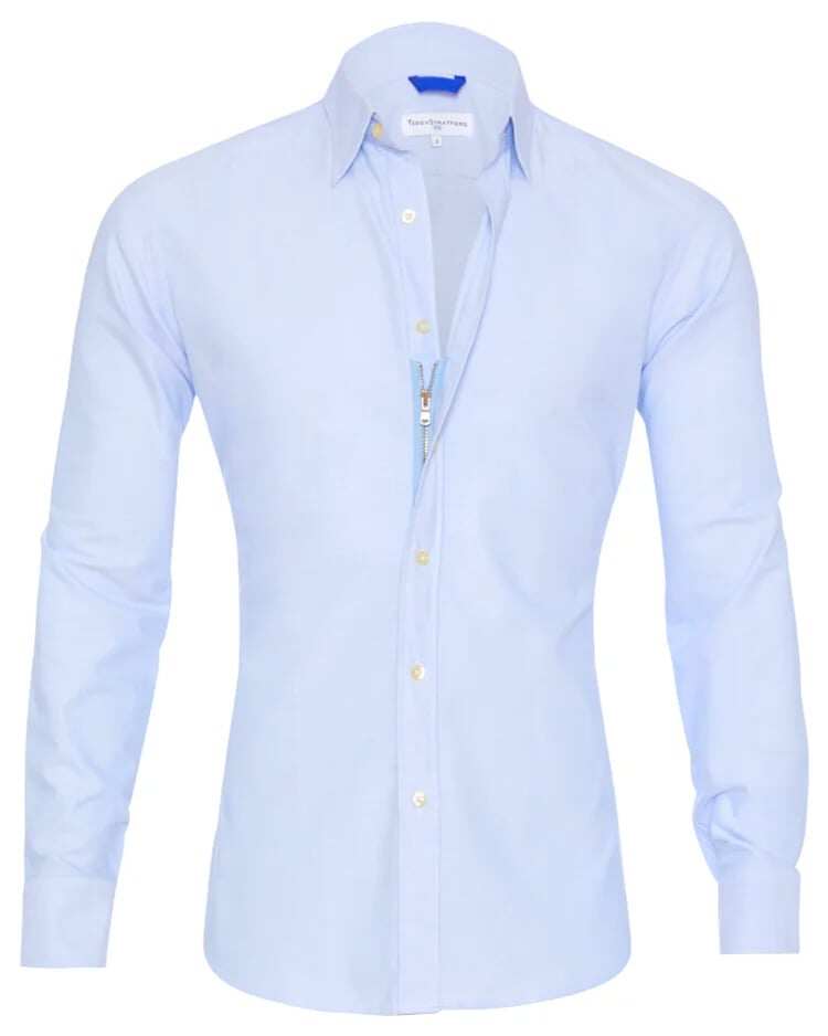 ✨🔥CAMISA OXFORD STRETCH ZIP