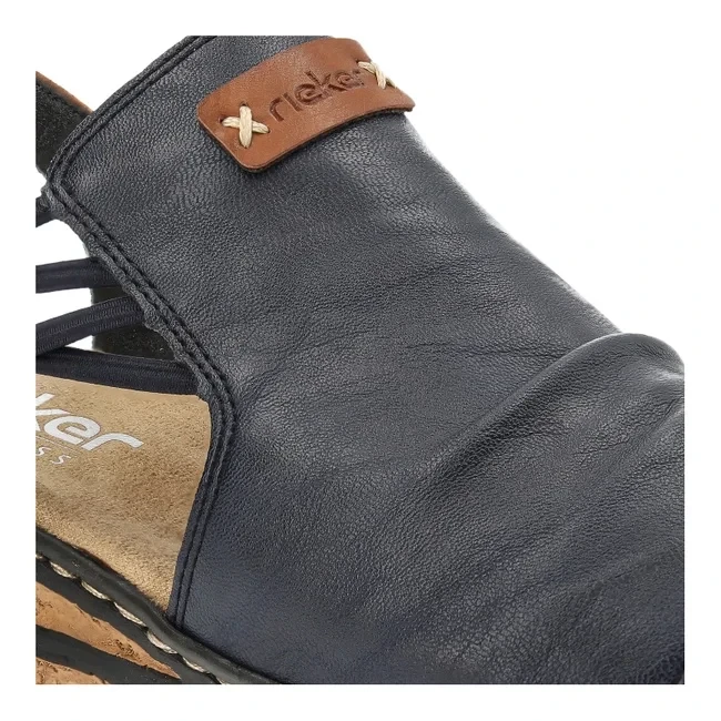 Rieker® Moda sandálias de couro para mulher