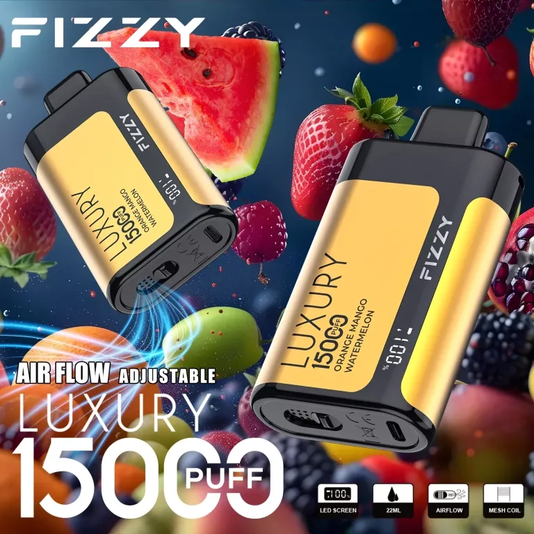 Fizzy Luxury 15000 Puffs LCD Screen Rechargeable Disposable Vapes Red Bull