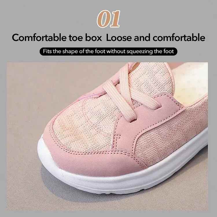 Promoção de último dia 49% OFF - Sapatos femininos ortopédicos e respiráveis ​​antiderrapantes