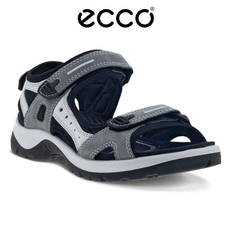 ECCO Verão 2025 Últimos Sapatos Femininos Sandálias de Couro