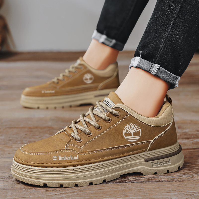 Sapatos de caminhada-Timberland para exterior com sola grossa resistente ao desgaste