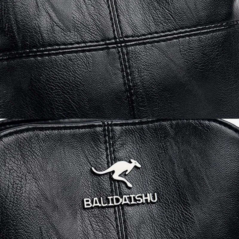 Carteiras e bolsas femininas, bolsa de ombro de couro genuíno com vários compartimentos