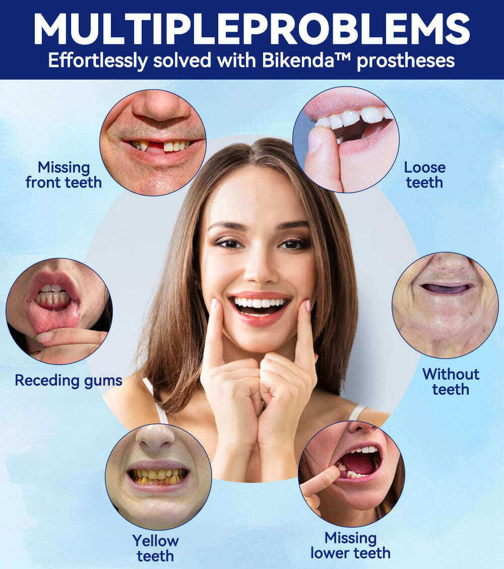 ✅Loja oficial | Conjunto de próteses de silicone Bikenda™ Reline 🧑🏼‍⚕️Recomendação da British Dental Association (BDA)