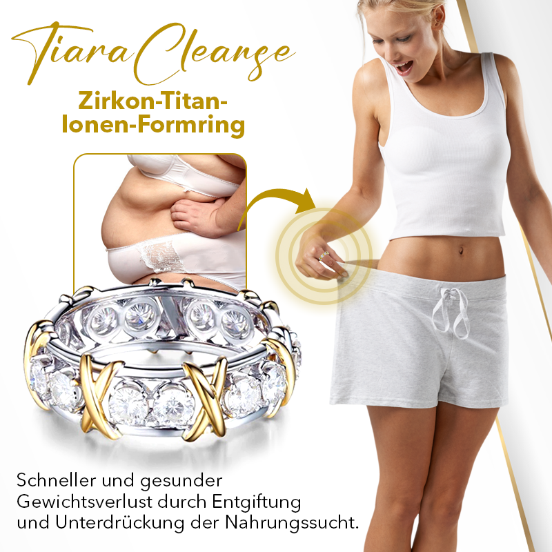 Biancat™TiaraCleanse Zircon-Titan-Ion-Formungs gyűrű