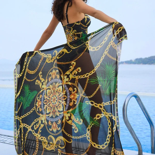 【Buy One Get One Free】Women's One-Piece Swimsuit and Cover-Up Set